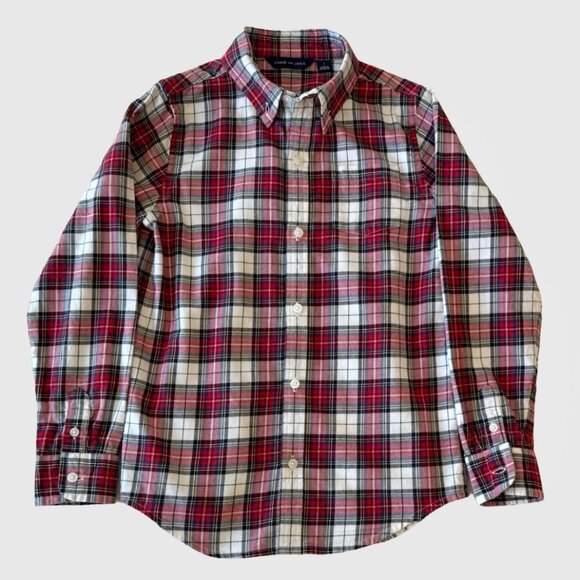 Boys Janie & Jack Tartan Flannel Shirt, Size 7 - Picture 7 of 7